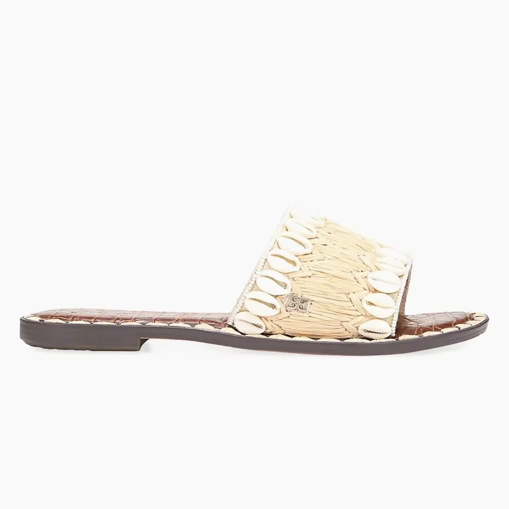 Sam Edelman Gale Shell-Embellished Slides - Picture 10 of 12